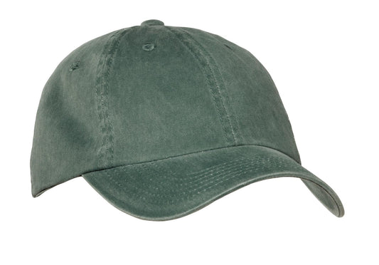 Port Authority Garment-Washed Cap.  PWU - Green