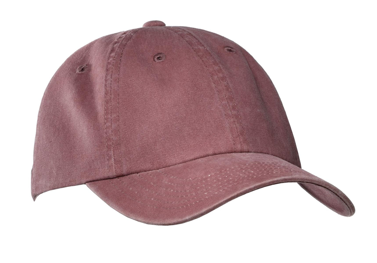 Port Authority Garment-Washed Cap.  PWU - Maroon