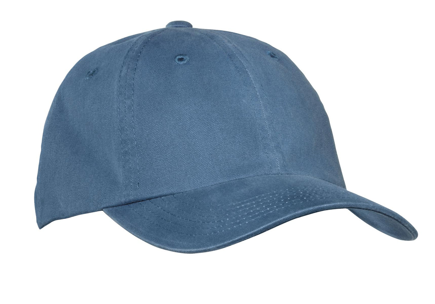 Port Authority Garment-Washed Cap.  PWU - Steel Blue