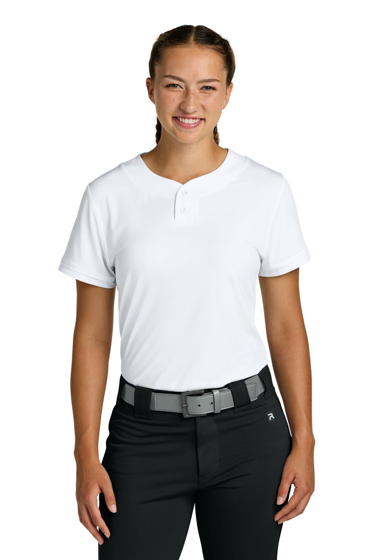 Richardson Women's Select 2-Button Softball Jersey RW7220 - White