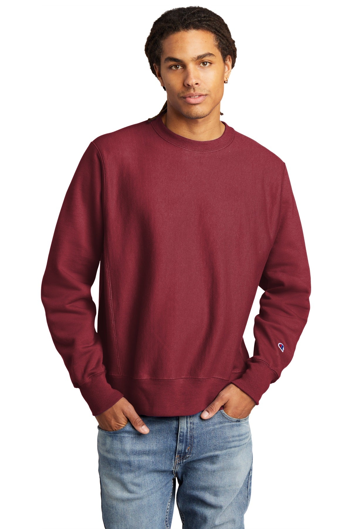 Champion   Reverse Weave   Crewneck Sweatshirt S149 - Cardinal
