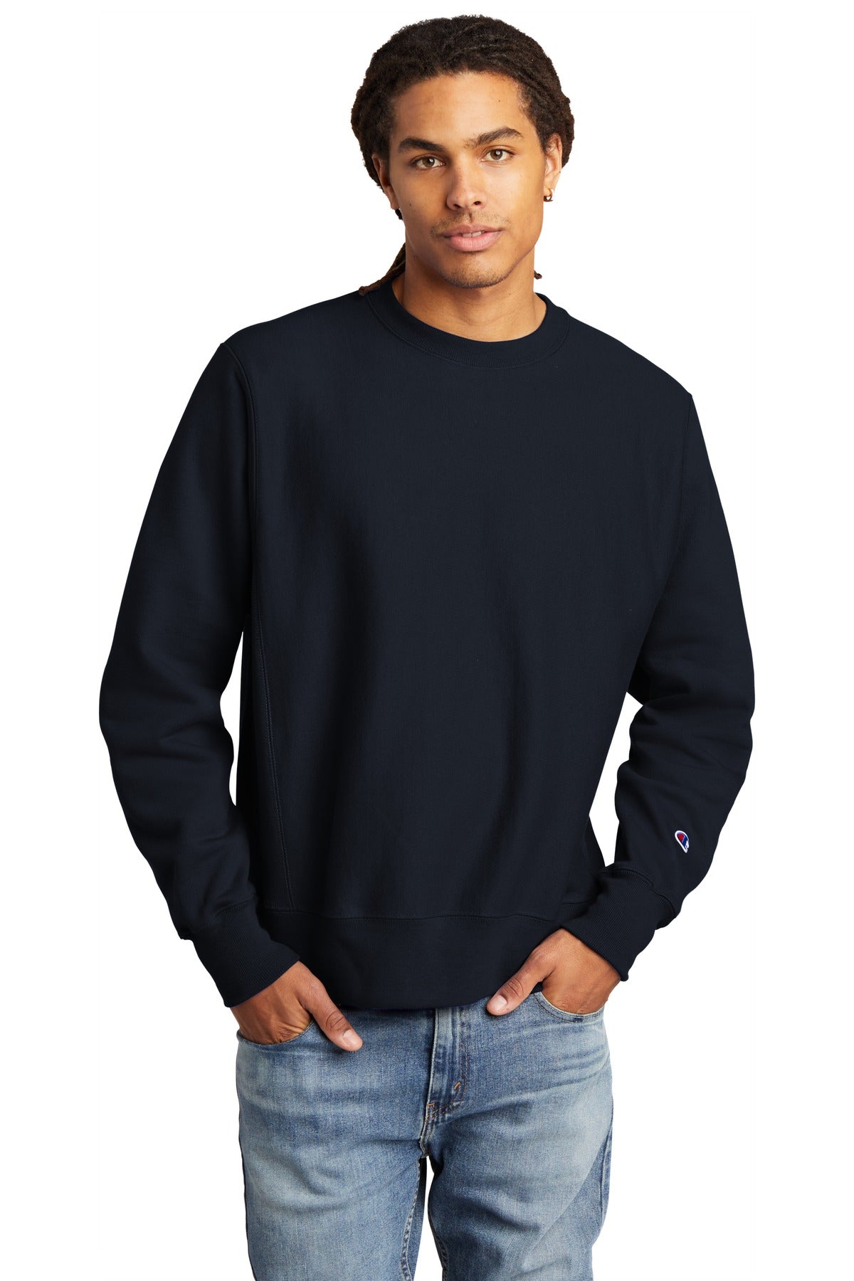 Champion   Reverse Weave   Crewneck Sweatshirt S149 - Navy