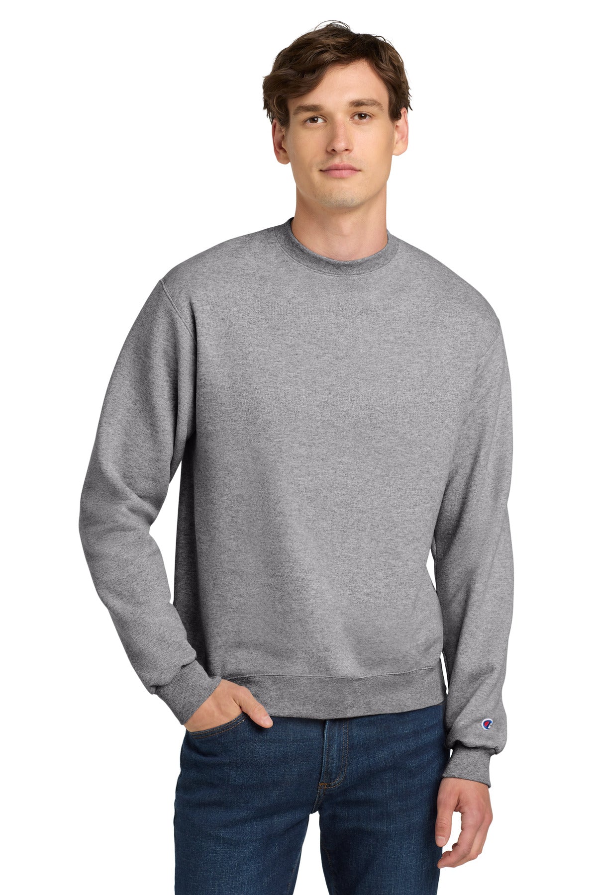 Champion  Powerblend Crewneck Sweatshirt. S6000 - Light Steel