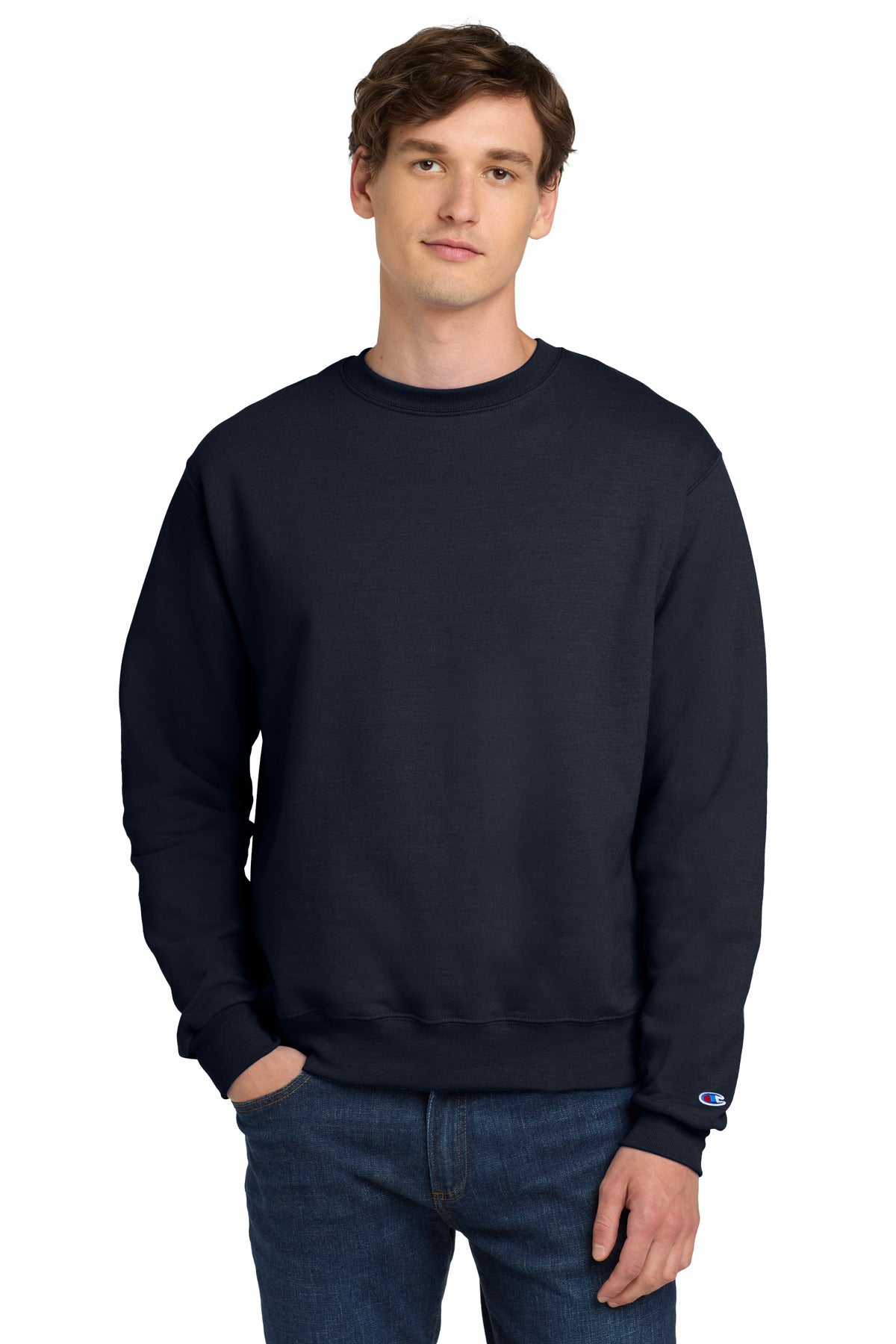 Champion  Powerblend Crewneck Sweatshirt. S6000 - Navy