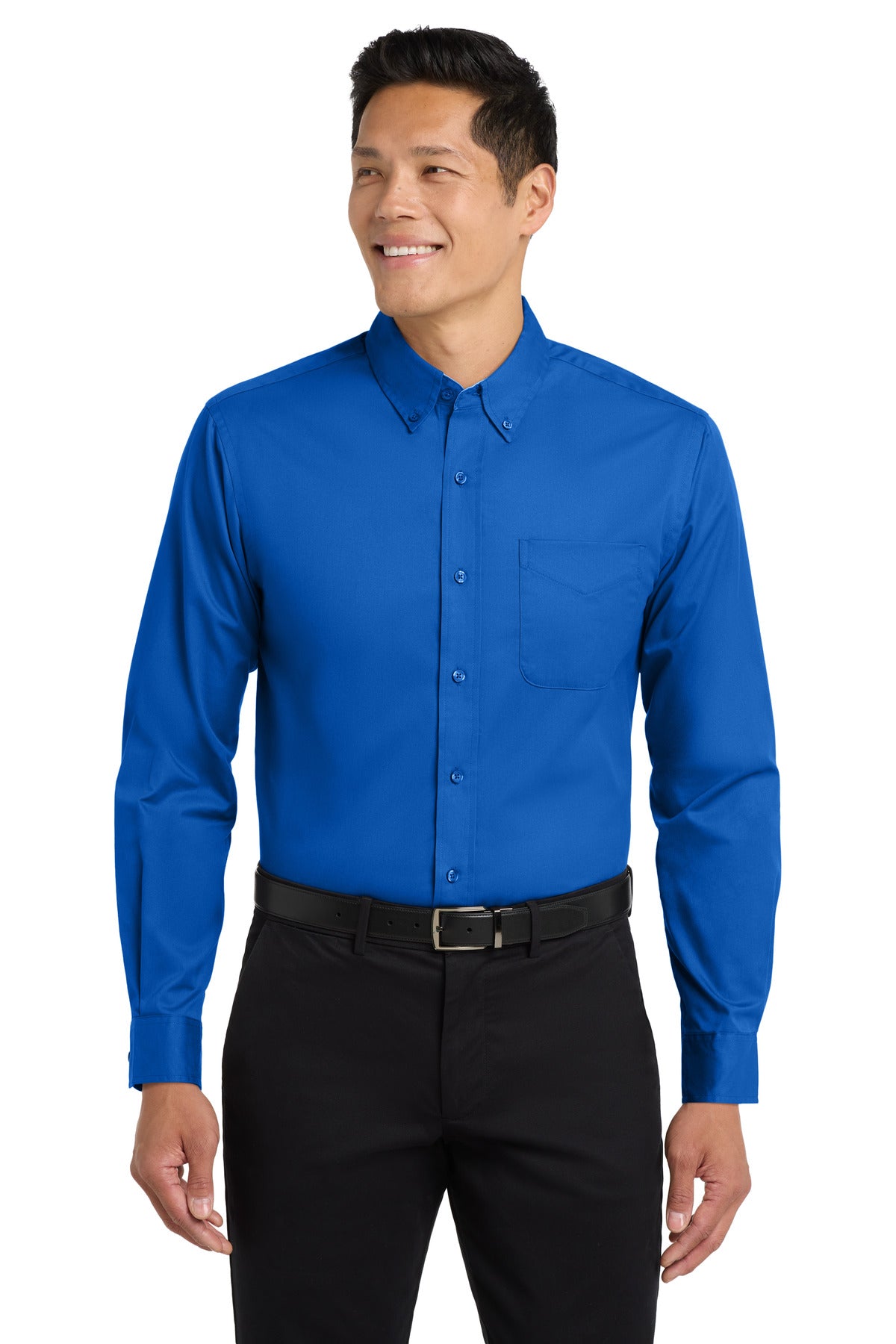Port Authority Extended Size Long Sleeve Easy Care Shirt S608ES - Strong Blue