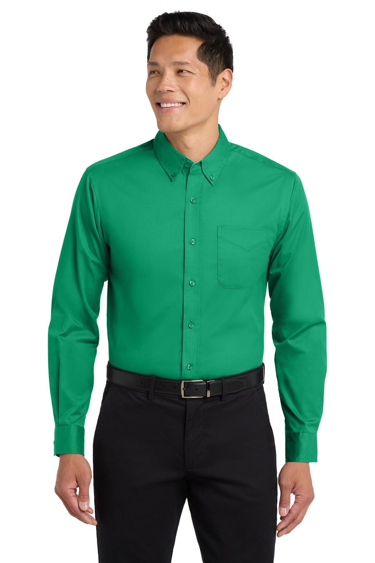 Port Authority Long Sleeve Easy Care Shirt S608 - Court Green