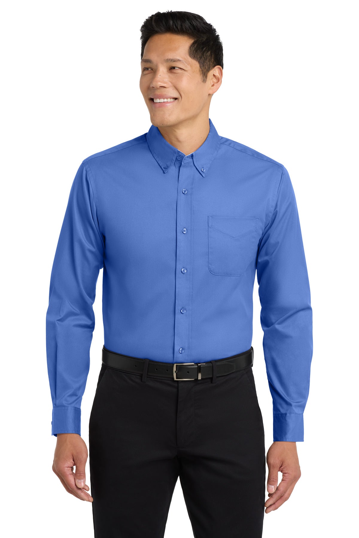 Port Authority Long Sleeve Easy Care Shirt S608 - Ultramarine Blue