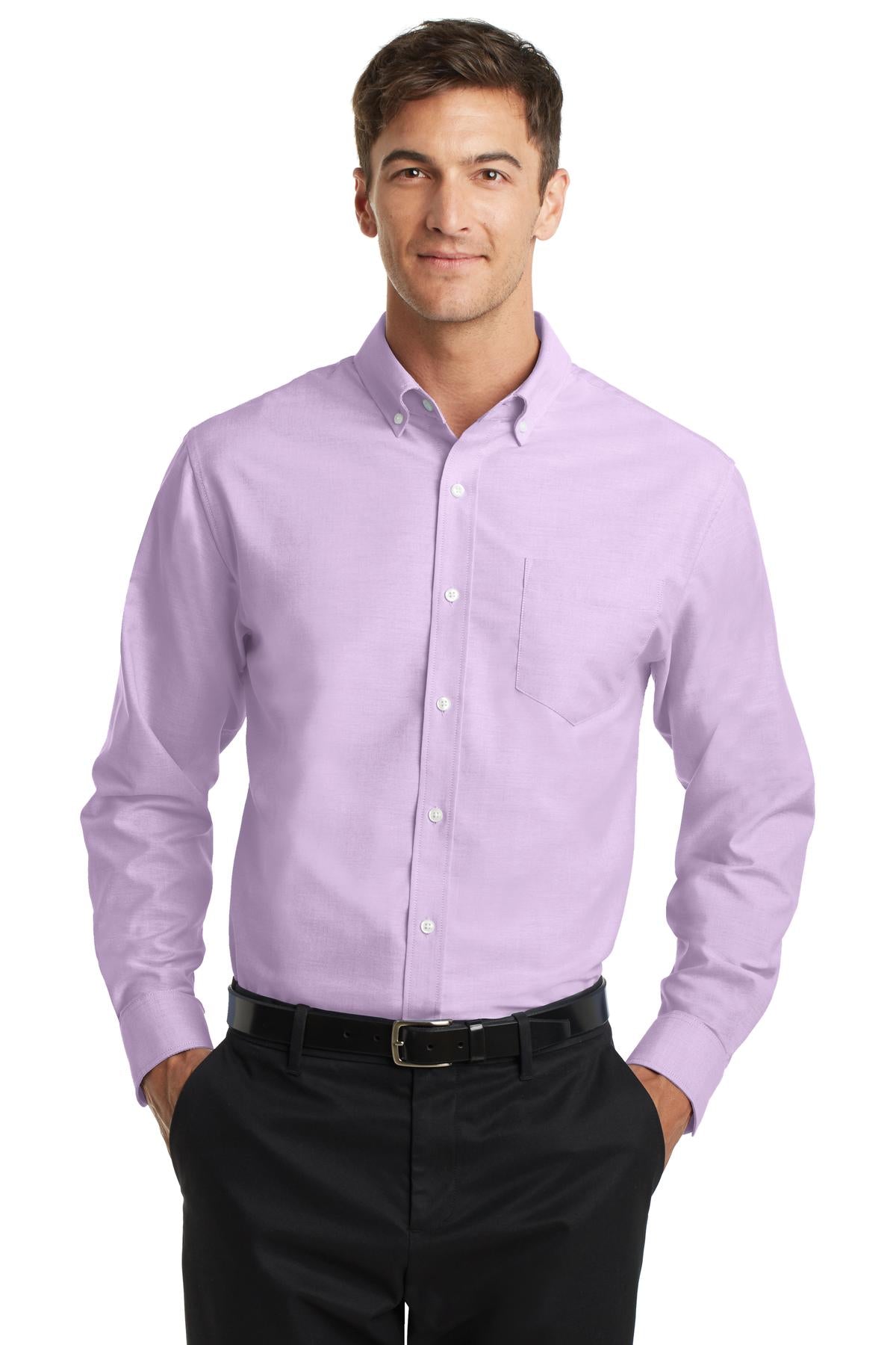 Port Authority SuperPro Oxford Shirt. S658 - Soft Purple