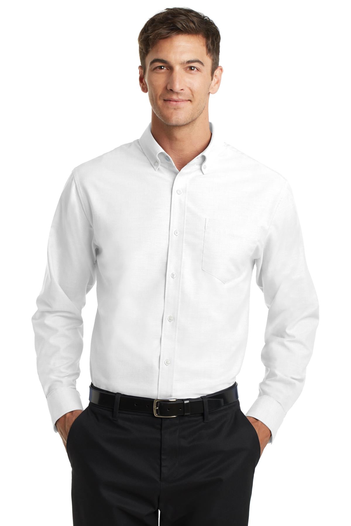 Port Authority SuperPro Oxford Shirt. S658 - White