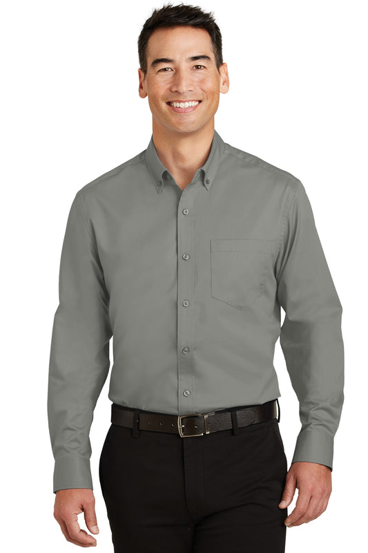Port Authority SuperPro Twill Shirt. S663 - Monument Grey