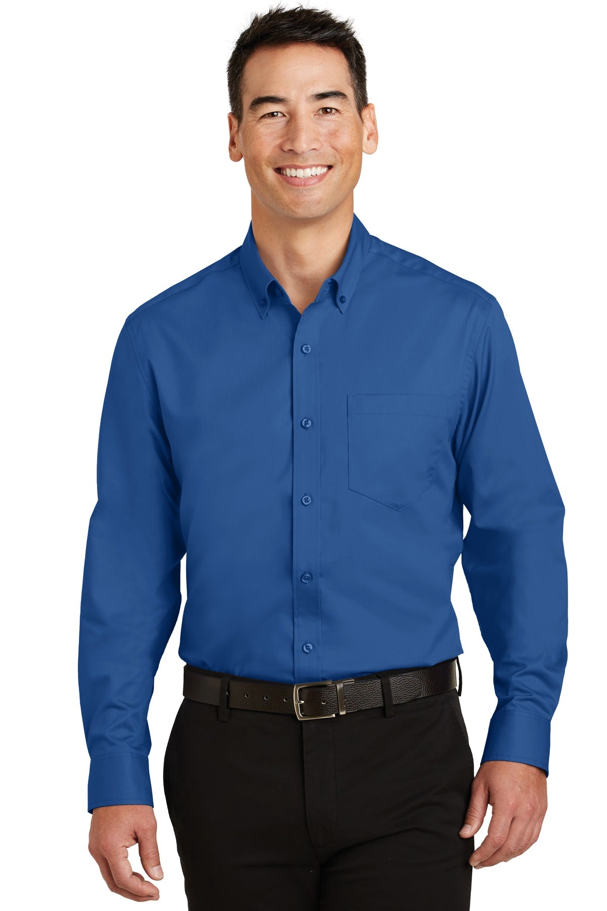 Port Authority SuperPro Twill Shirt. S663 - True Blue