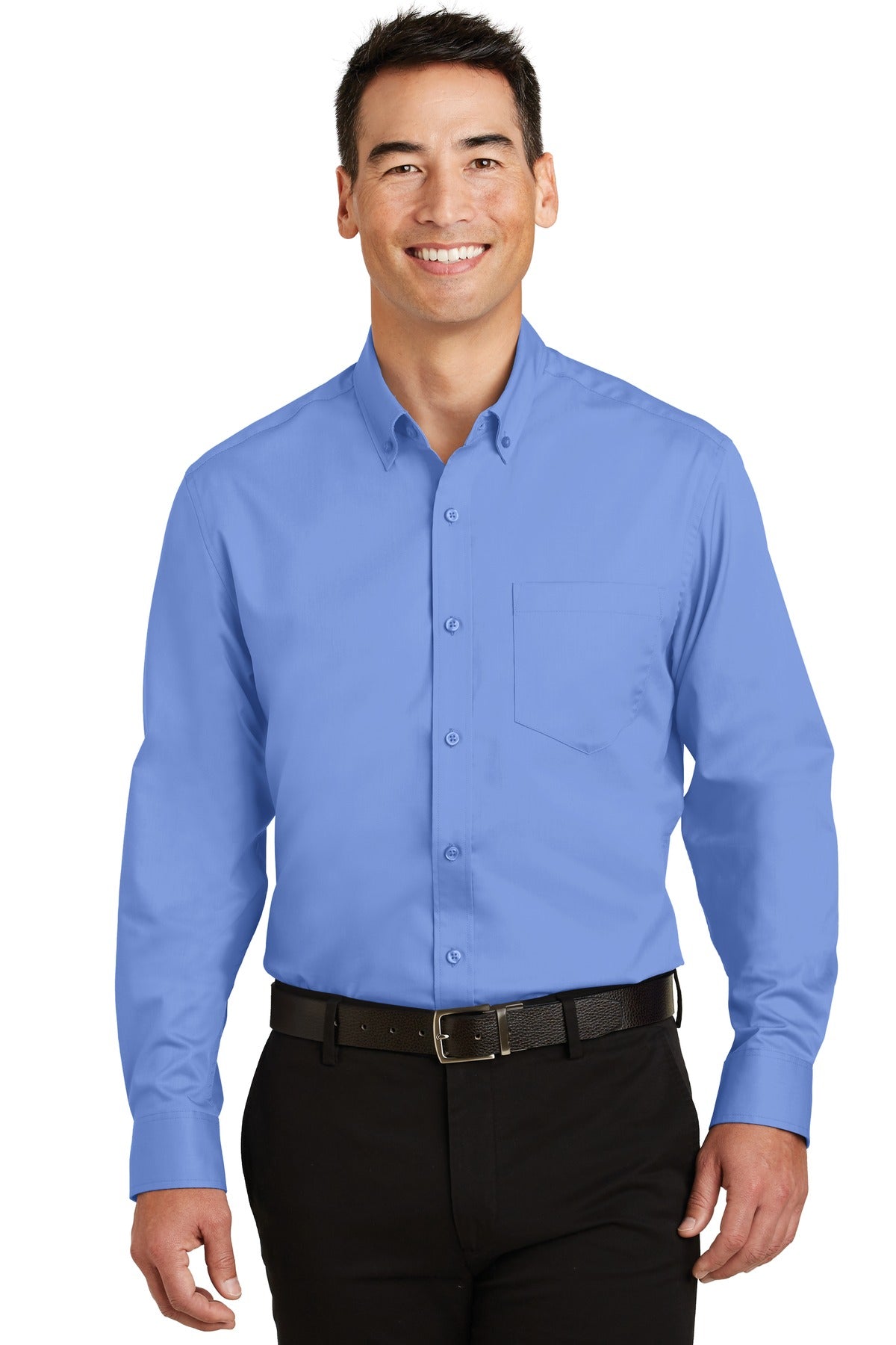 Port Authority SuperPro Twill Shirt. S663 - Ultramarine Blue
