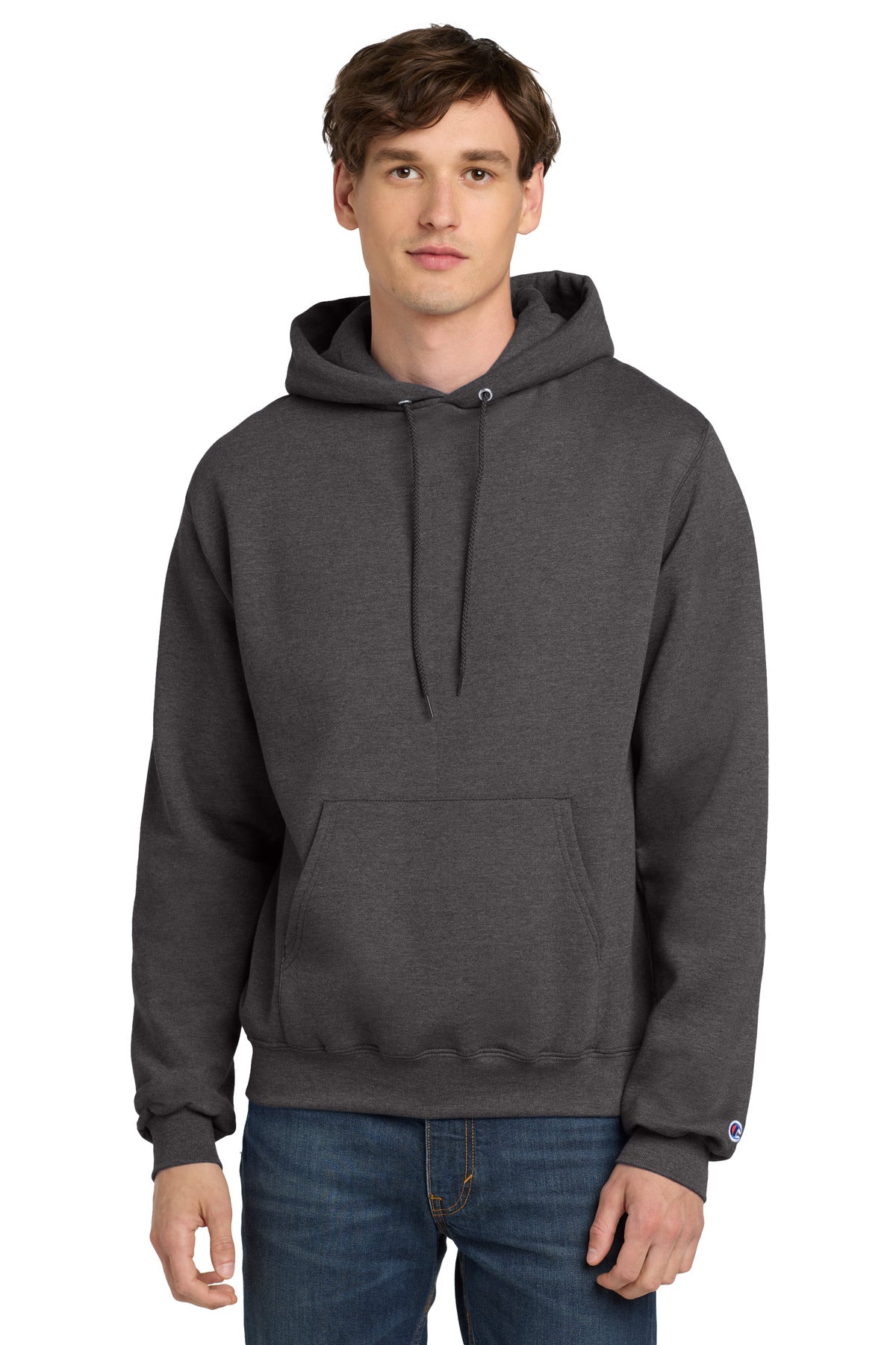 Champion  Powerblend Pullover Hoodie. S700 - Charcoal Heather