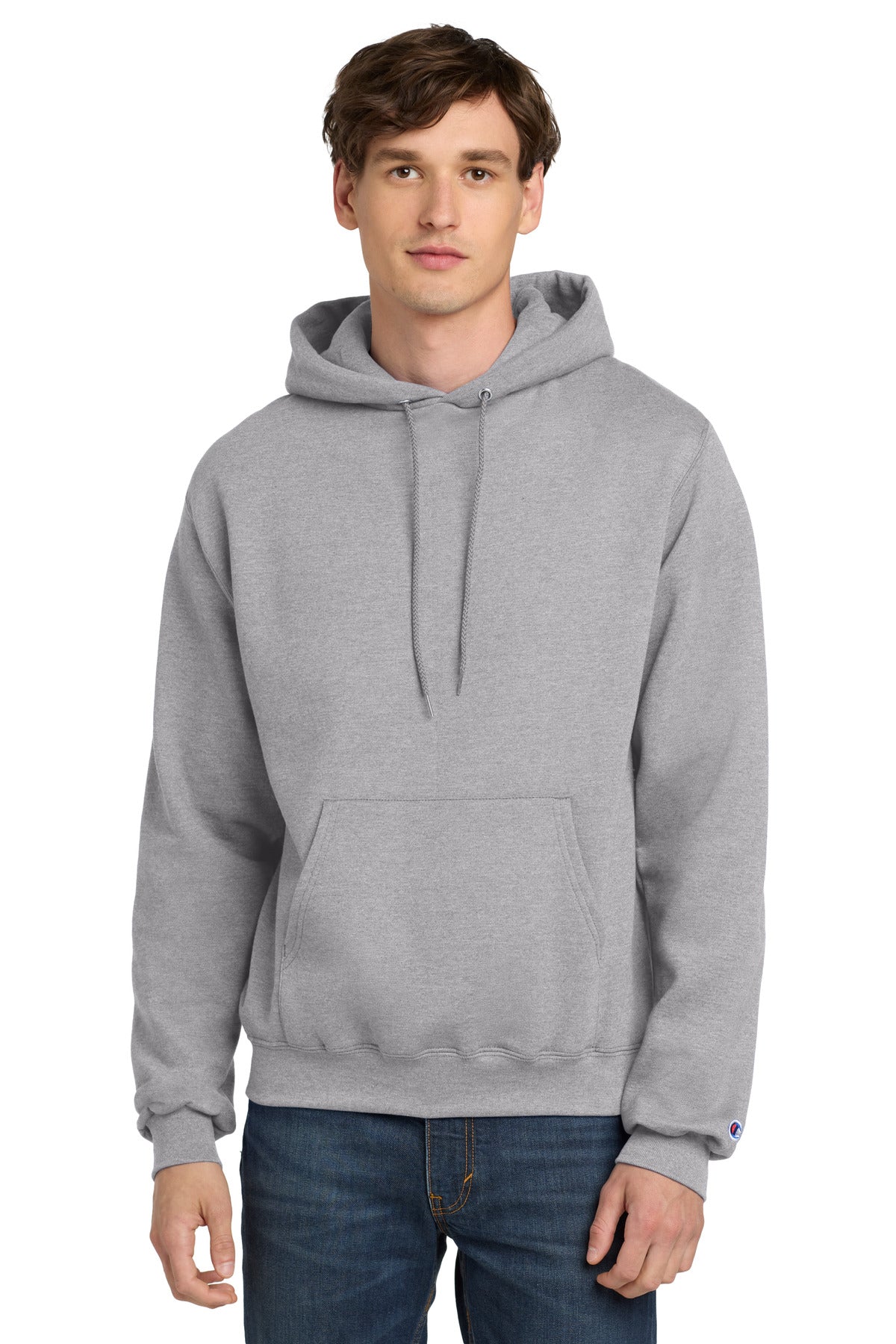 Champion  Powerblend Pullover Hoodie. S700 - Light Steel