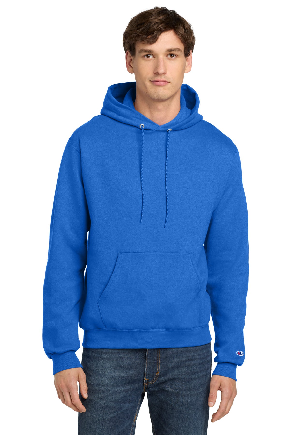 Champion  Powerblend Pullover Hoodie. S700 - Royal Blue