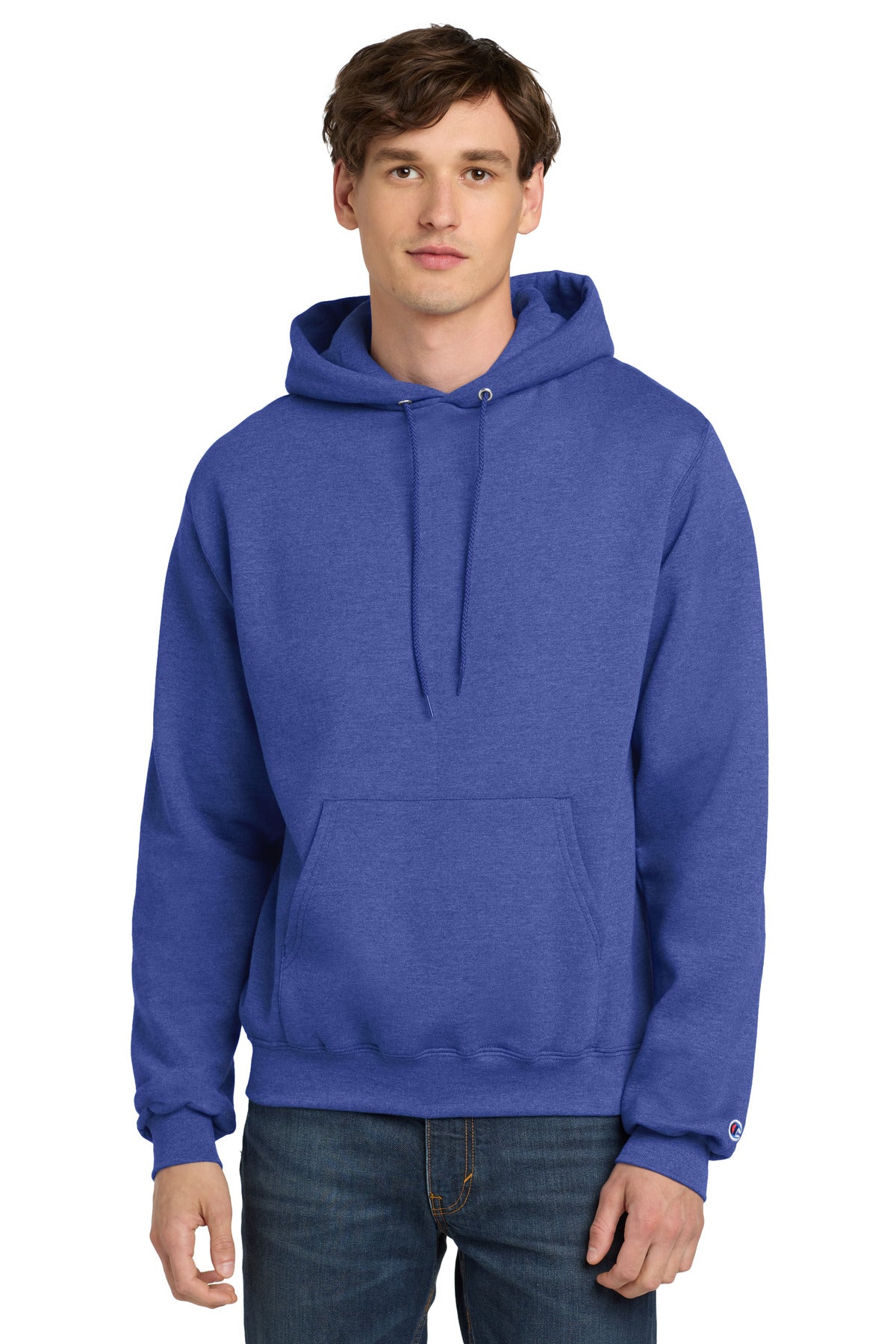 Champion  Powerblend Pullover Hoodie. S700 - Royal Blue Heather