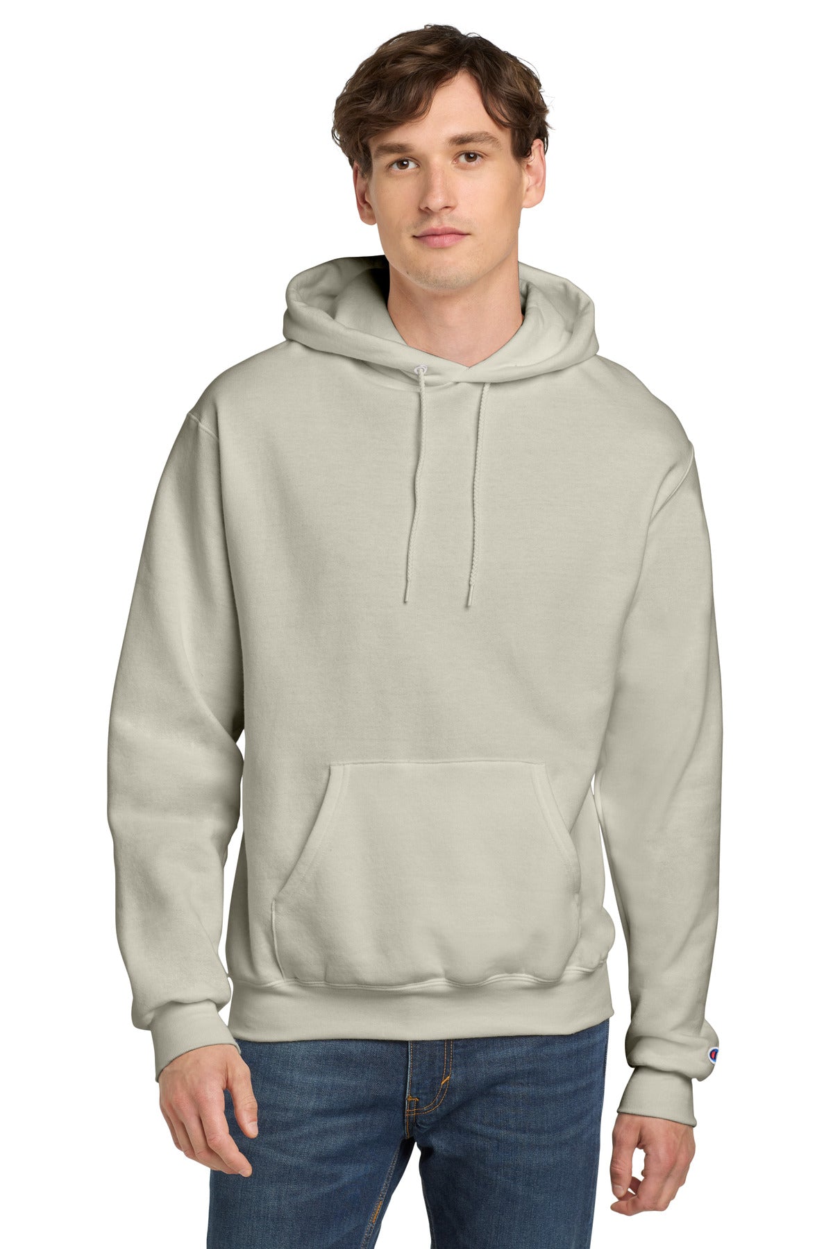 Champion  Powerblend Pullover Hoodie. S700 - Sand