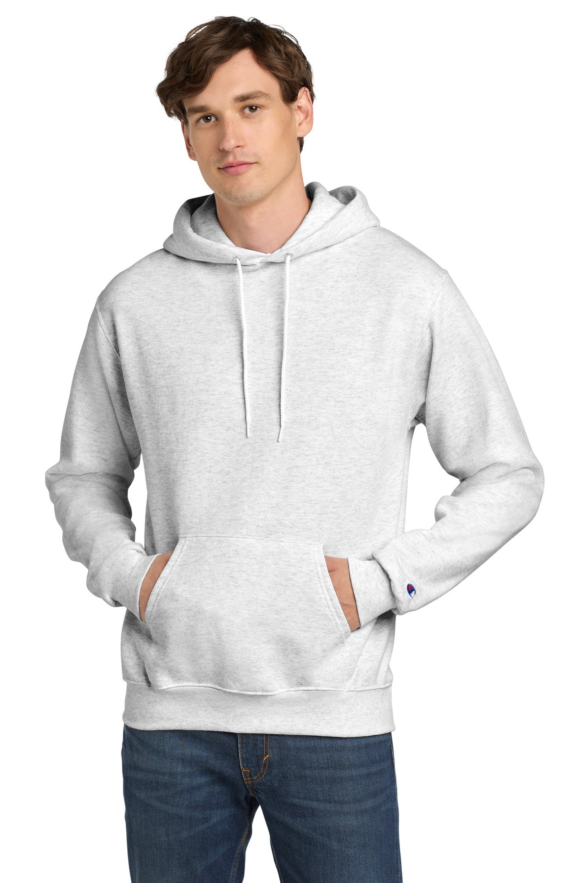Champion  Powerblend Pullover Hoodie. S700 - Silver Grey