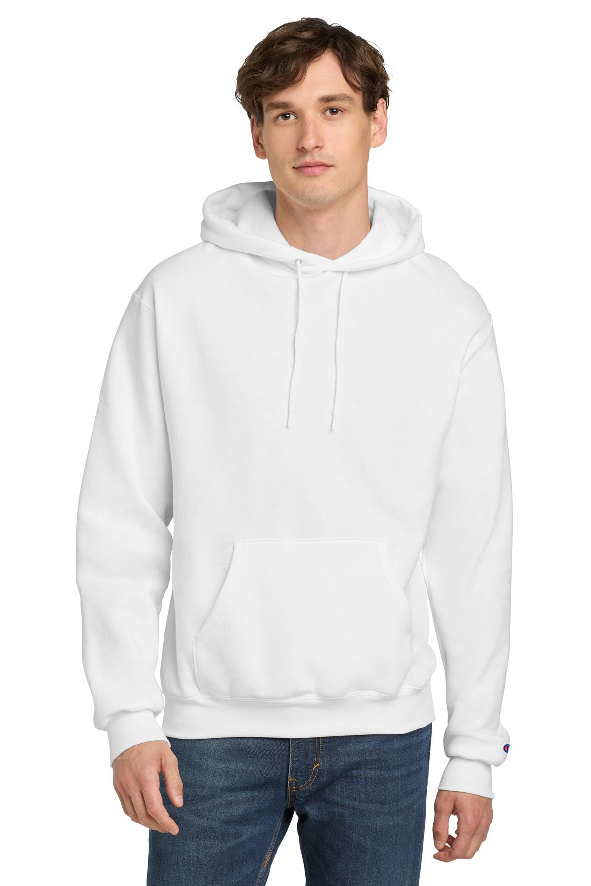 Champion  Powerblend Pullover Hoodie. S700 - White