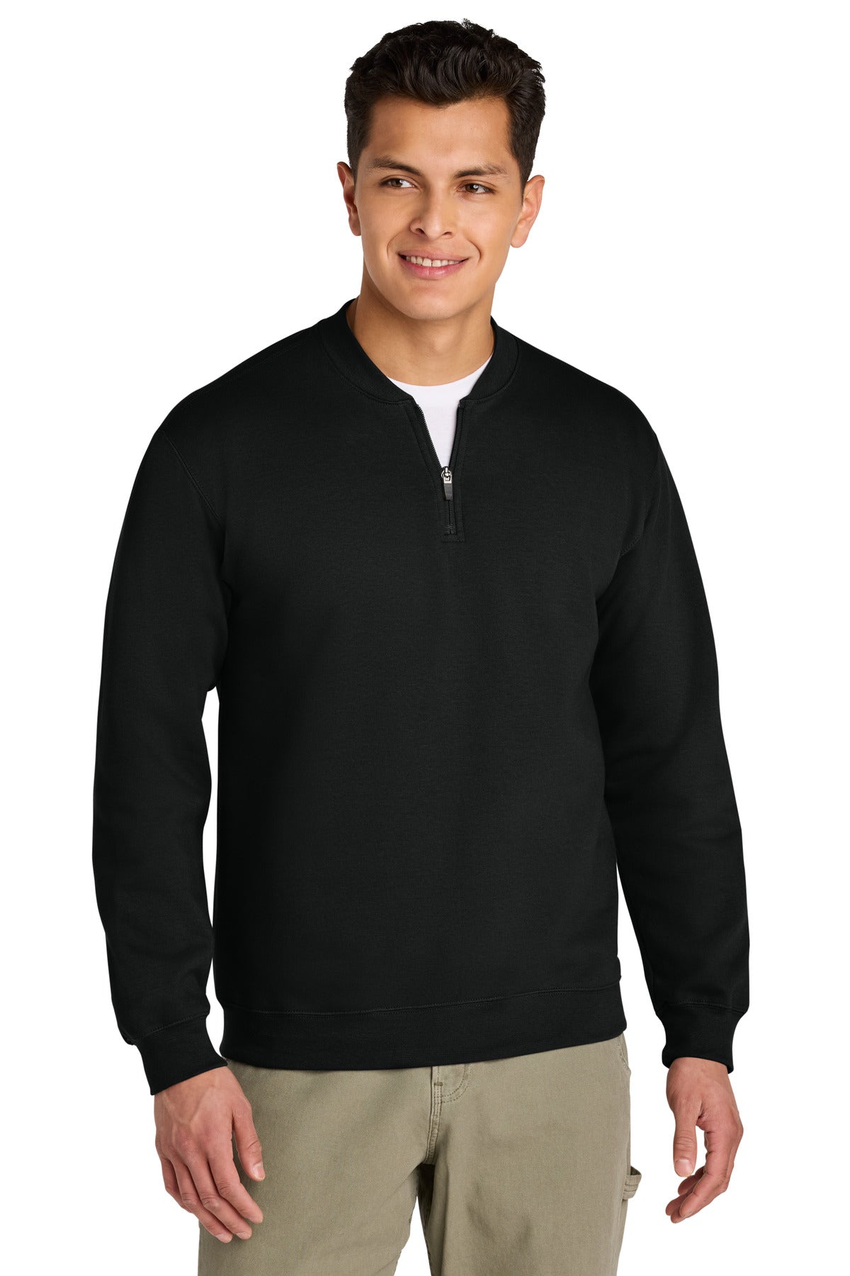 Gildan Softstyle Midweight Fleece 1/4-Zip SF008 - Black