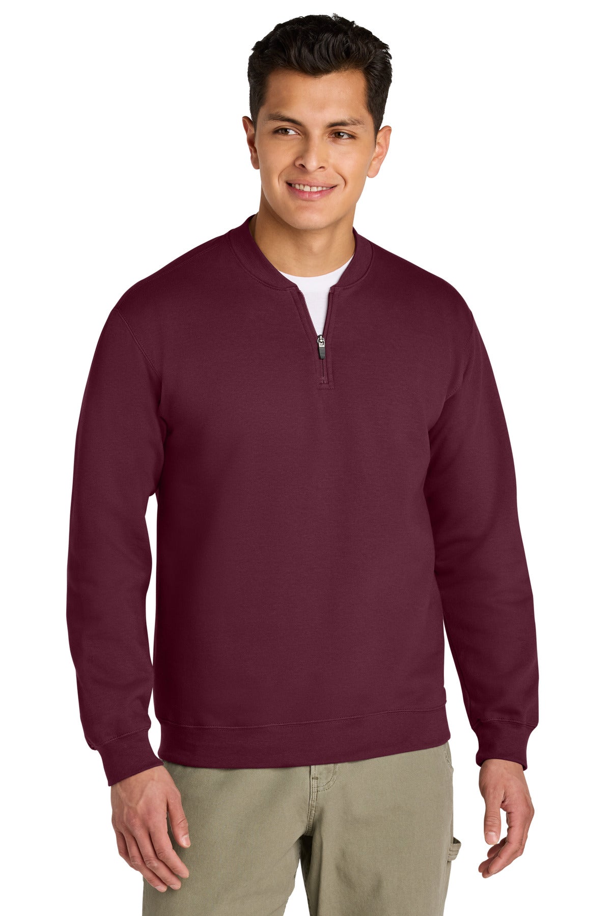 Gildan Softstyle Midweight Fleece 1/4-Zip SF008 - Maroon