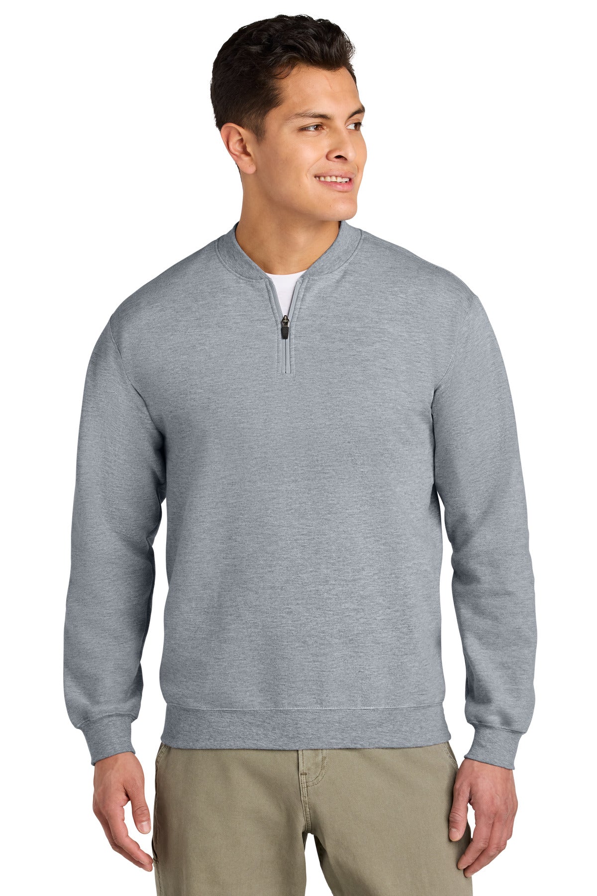 Gildan Softstyle Midweight Fleece 1/4-Zip SF008 - Ring Spun Sport Grey