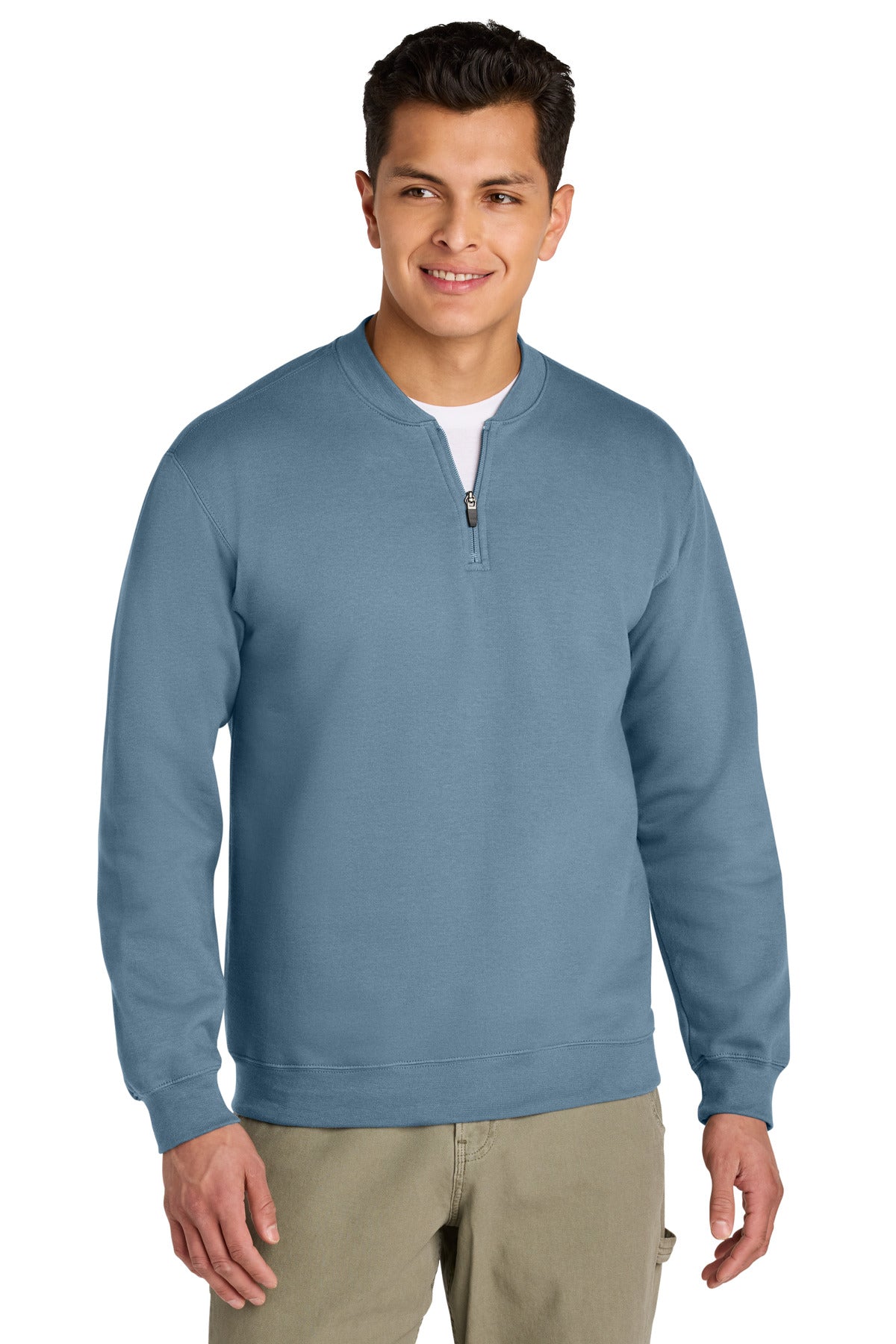 Gildan Softstyle Midweight Fleece 1/4-Zip SF008 - Stone Blue