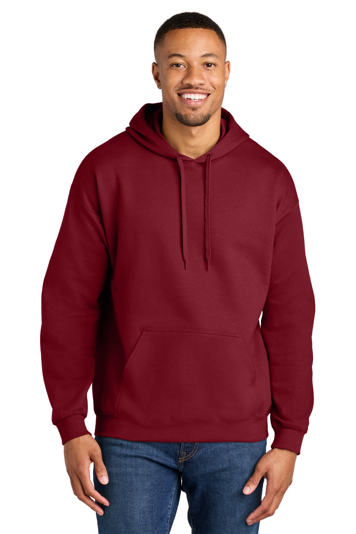 Gildan Softstyle Midweight Pullover Hooded Sweatshirt SF500 - Cardinal Red