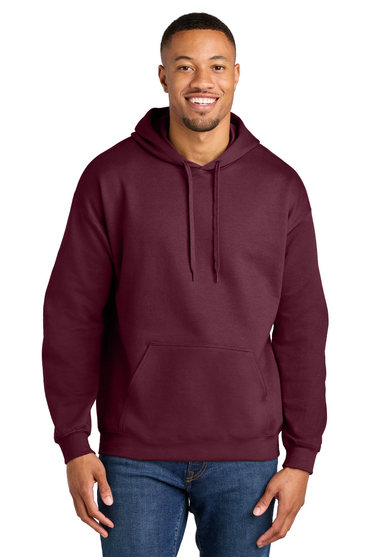 Gildan Softstyle Midweight Pullover Hooded Sweatshirt SF500 - Maroon
