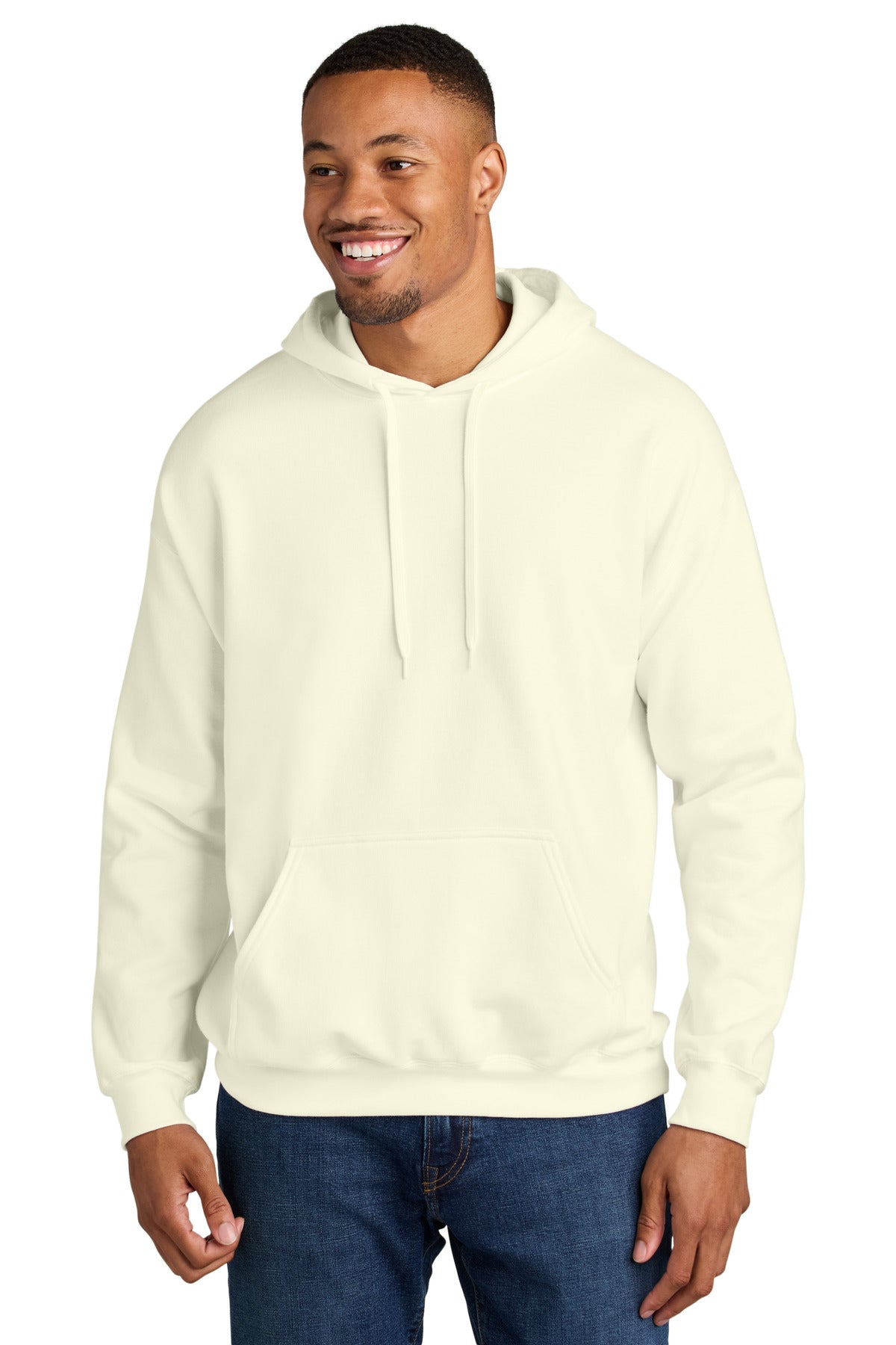 Gildan Softstyle Midweight Pullover Hooded Sweatshirt SF500 - Off White