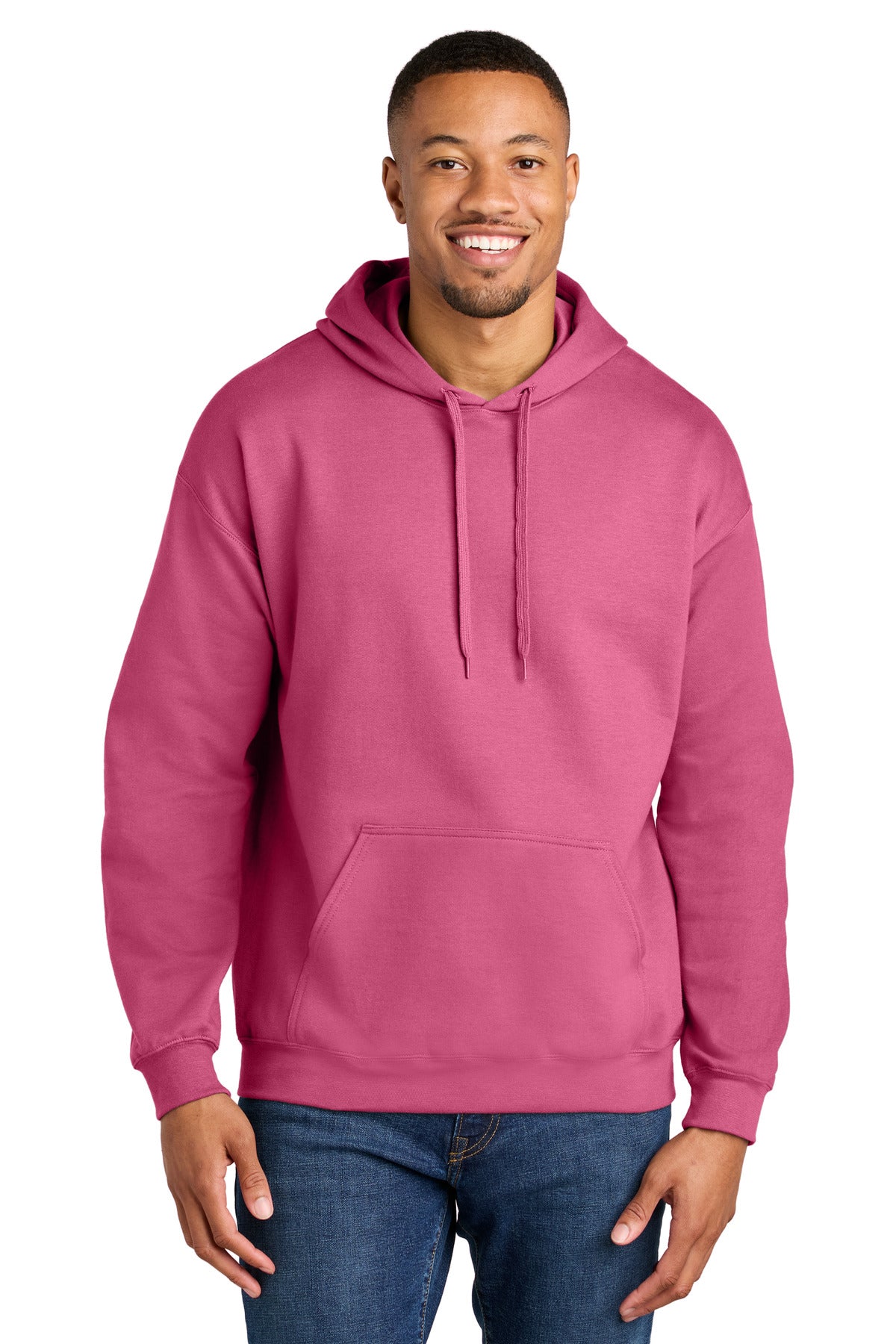 Gildan Softstyle Midweight Pullover Hooded Sweatshirt SF500 - Pink Lemonade