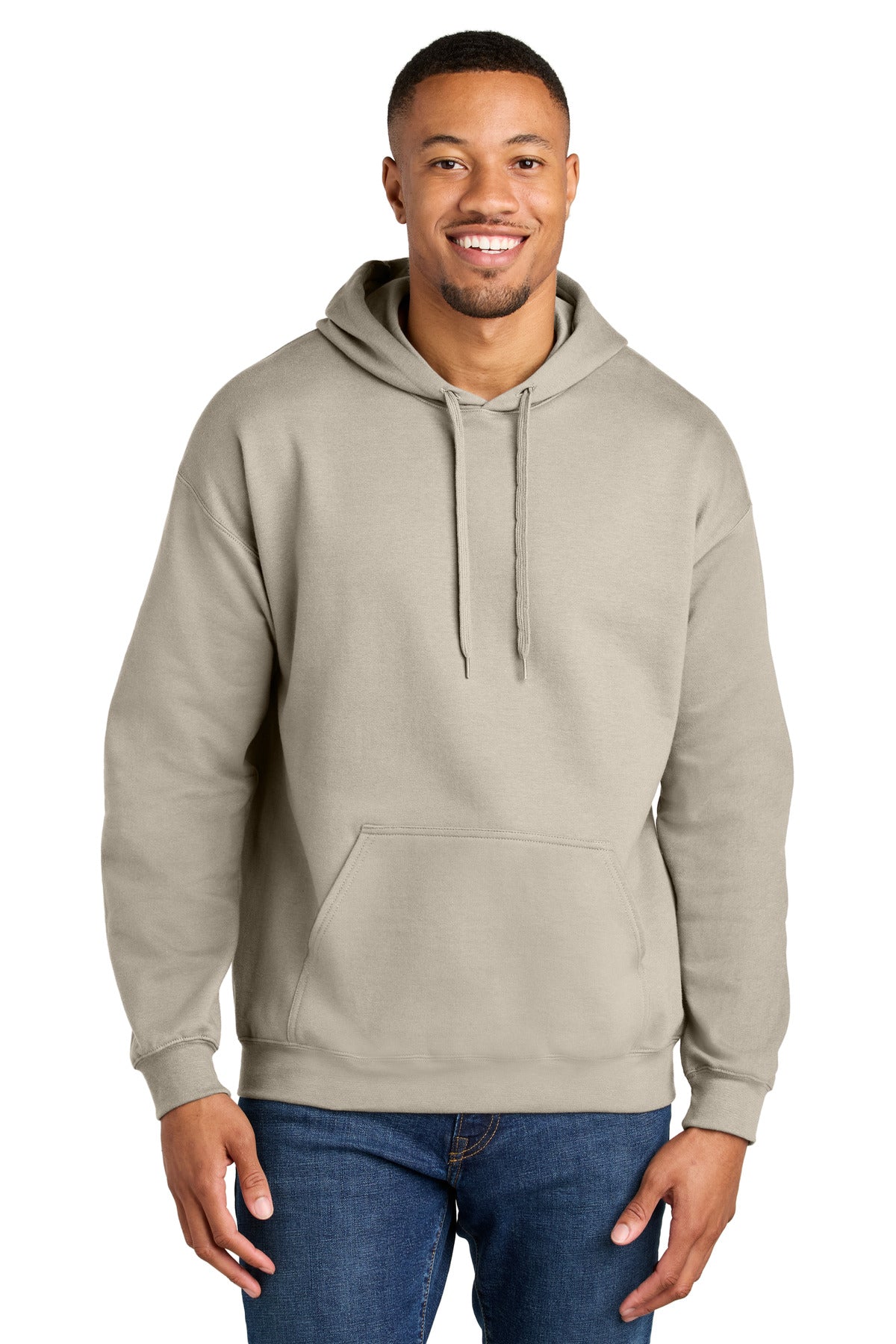 Gildan Softstyle Midweight Pullover Hooded Sweatshirt SF500 - Sand