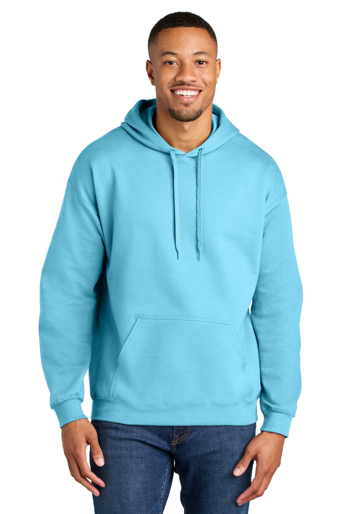 Gildan Softstyle Midweight Pullover Hooded Sweatshirt SF500 - Sky