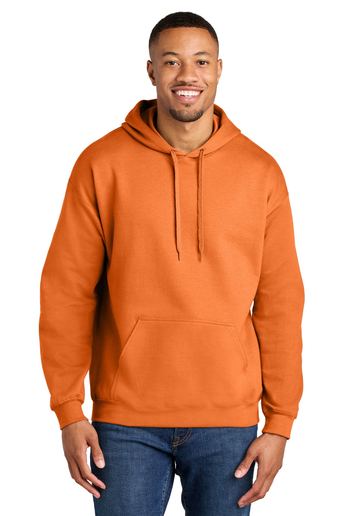 Gildan Softstyle Midweight Pullover Hooded Sweatshirt SF500 - Tangerine