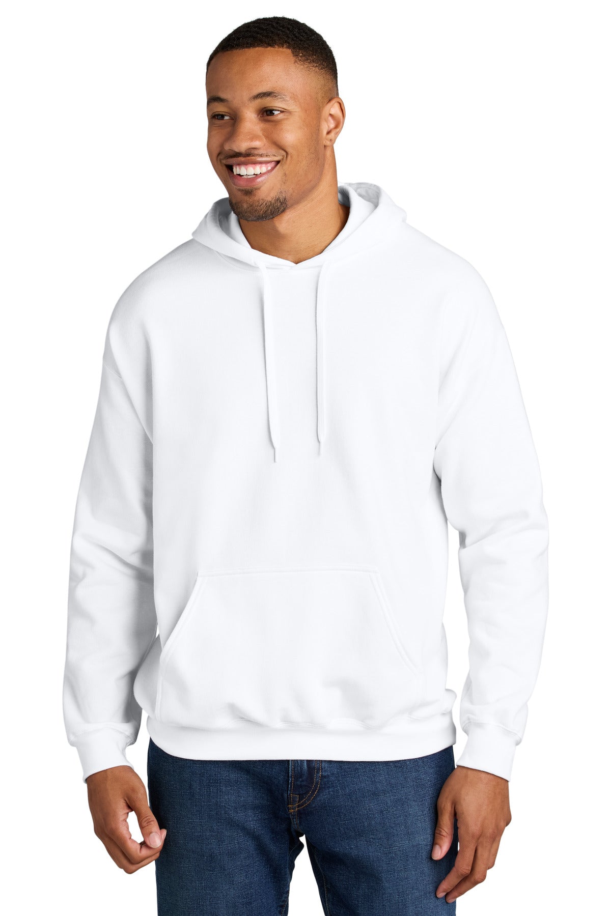 Gildan Softstyle Midweight Pullover Hooded Sweatshirt SF500 - White