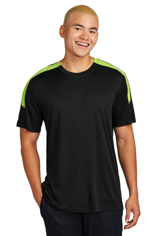 Sport-Tek Competitor United Crew ST100 - Black/ Lime Shock