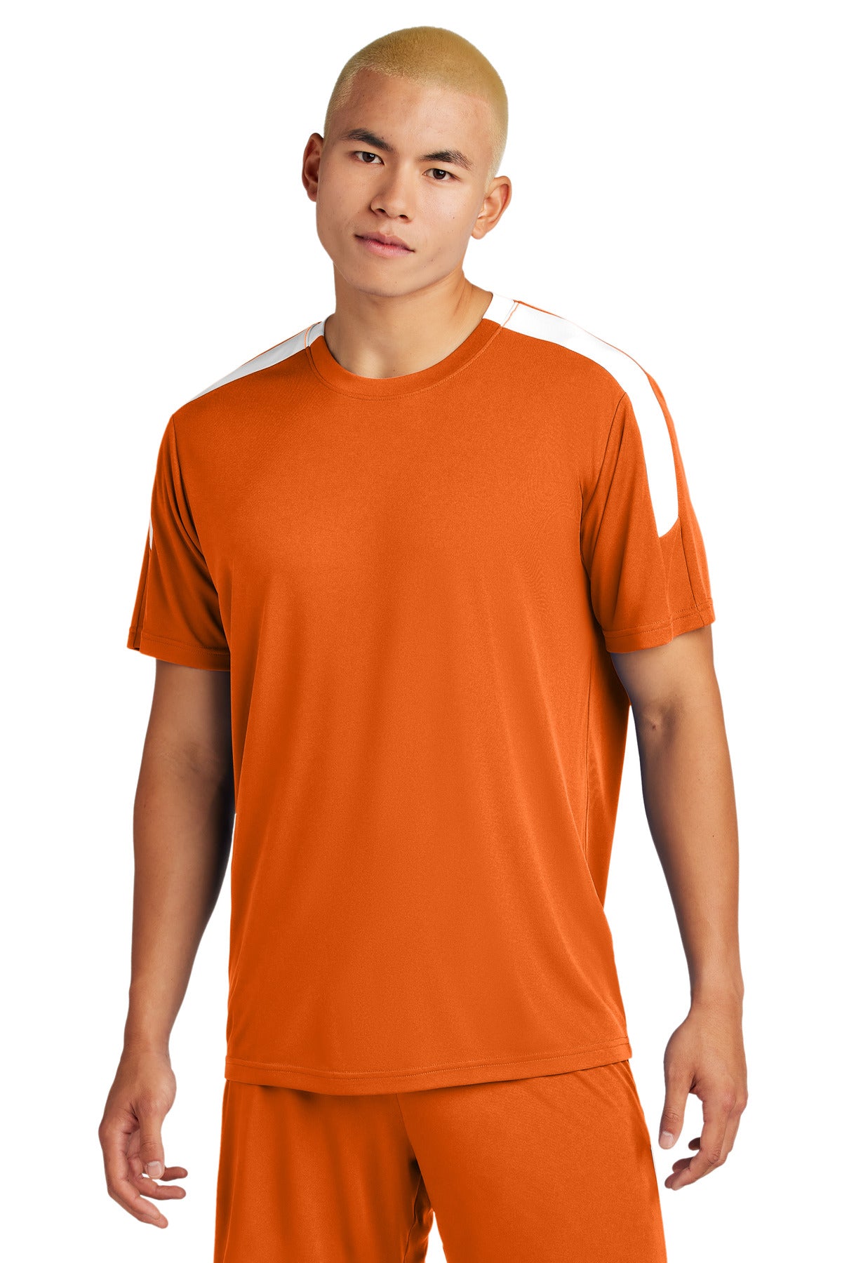 Sport-Tek Competitor United Crew ST100 - Deep Orange/ White