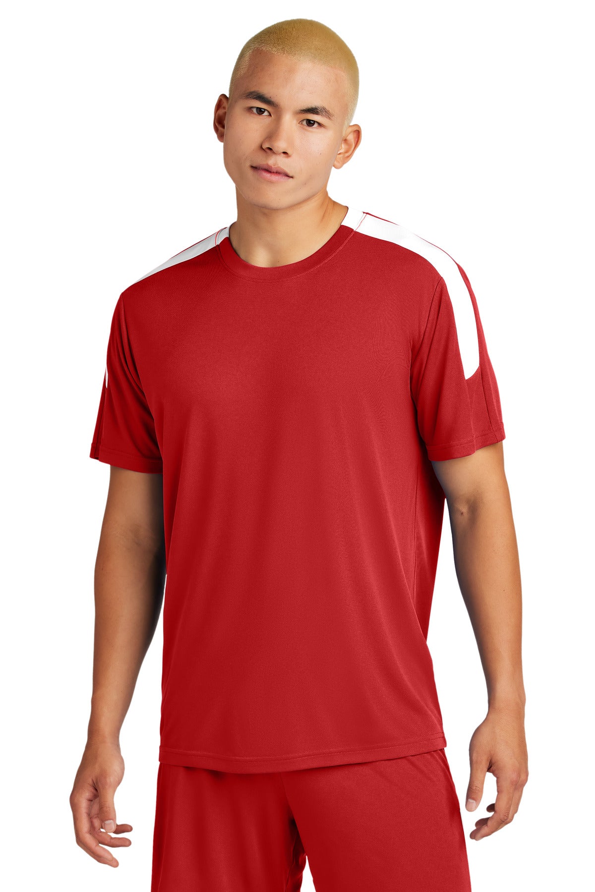 Sport-Tek Competitor United Crew ST100 - Deep Red/ White