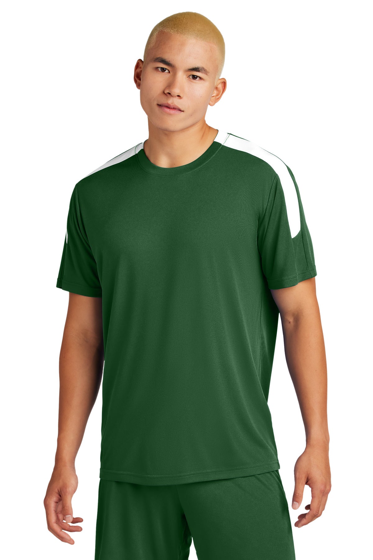 Sport-Tek Competitor United Crew ST100 - Forest Green/ White