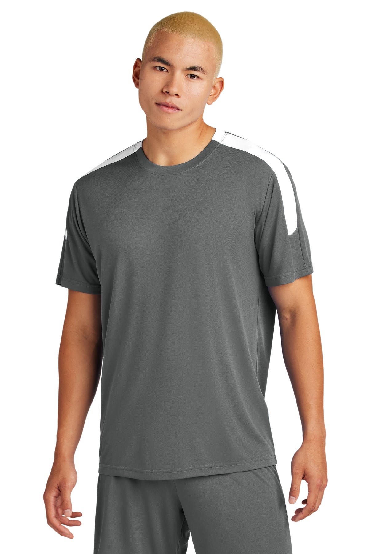 Sport-Tek Competitor United Crew ST100 - Iron Grey/ White