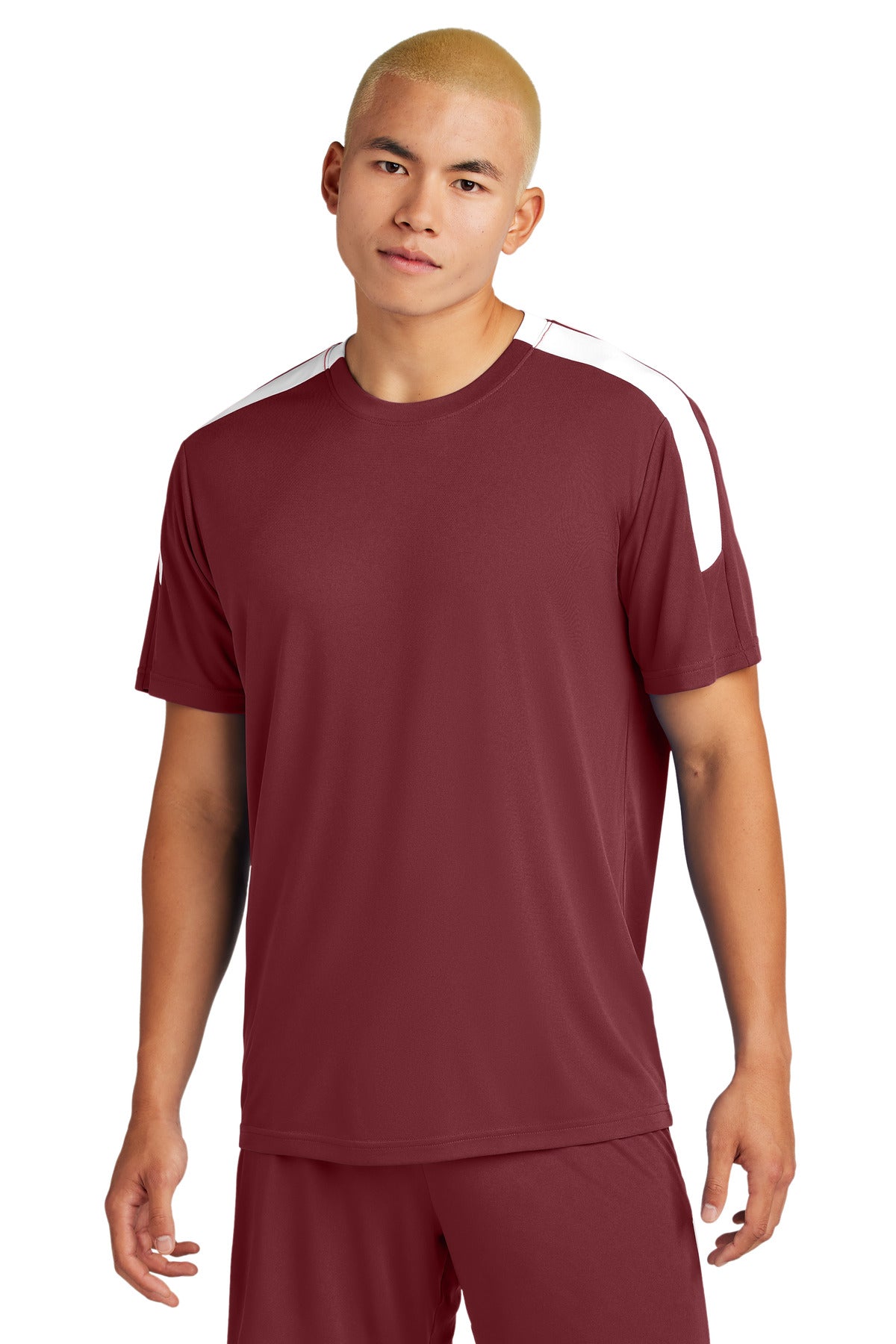 Sport-Tek Competitor United Crew ST100 - Maroon/ White