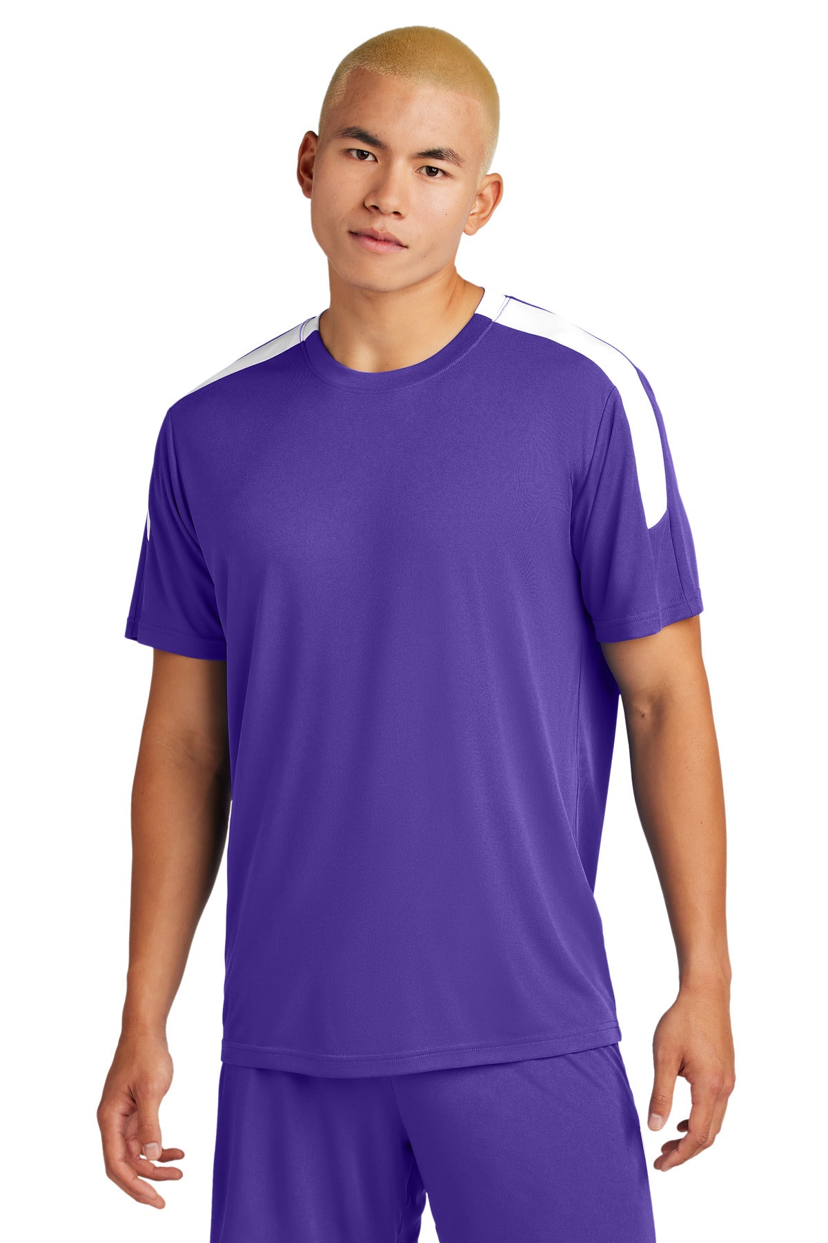 Sport-Tek Competitor United Crew ST100 - Purple/ White