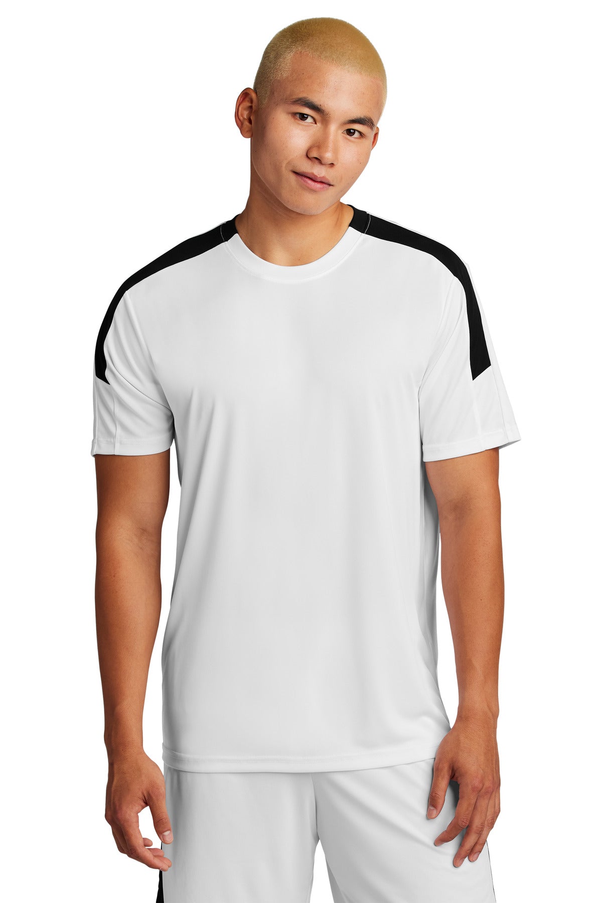 Sport-Tek Competitor United Crew ST100 - White/ Black