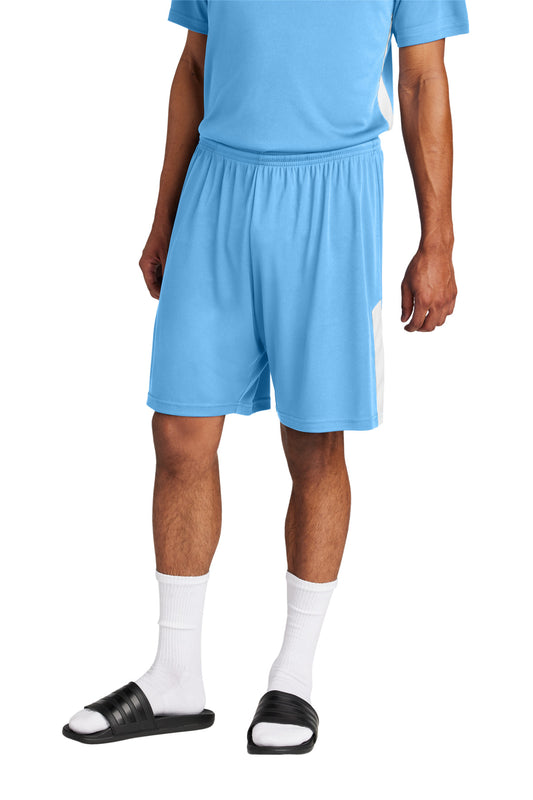 Sport-Tek Competitor United 7  Short ST103 - Carolina Blue/ White