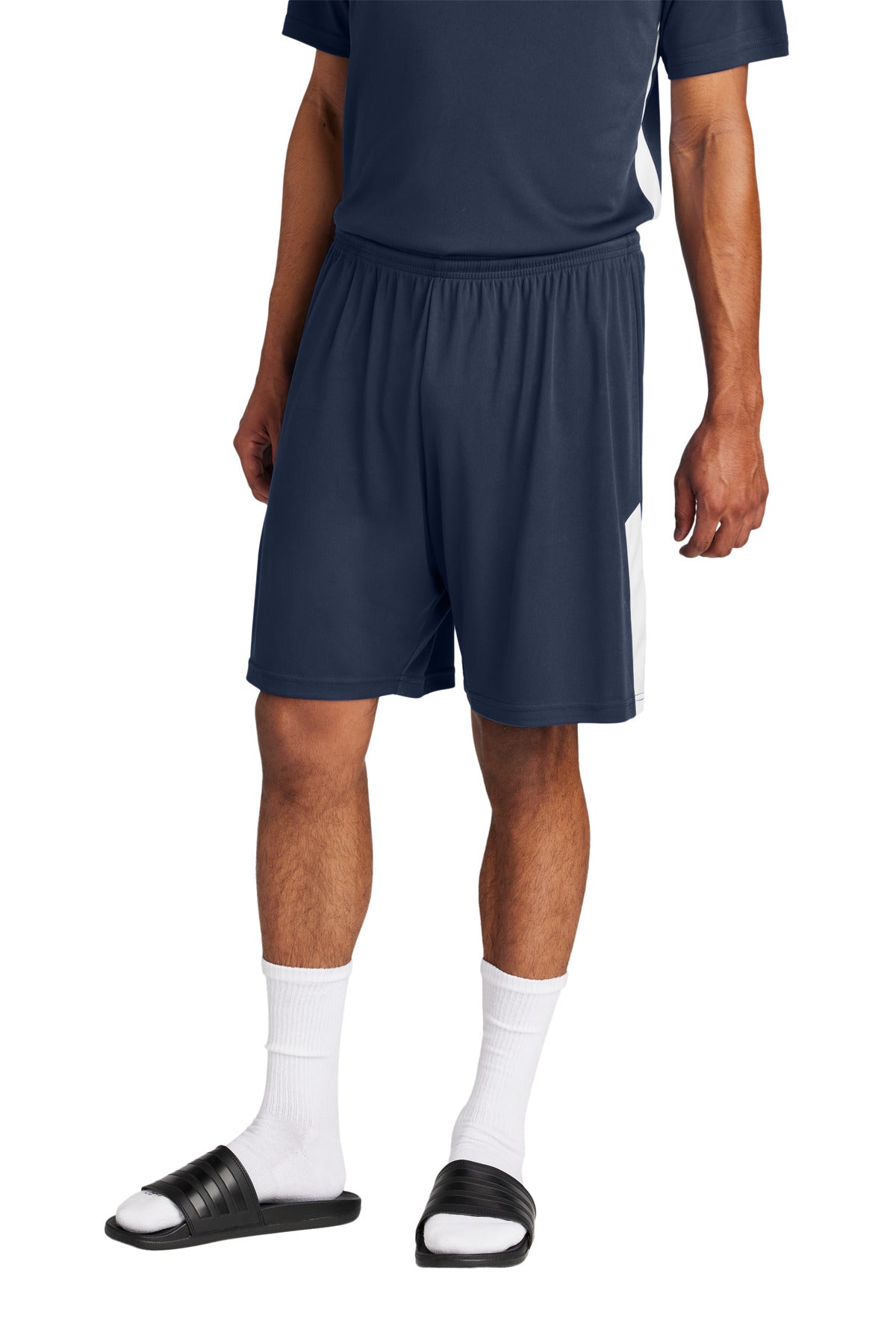 Sport-Tek Competitor United 7  Short ST103 - True Navy/ White