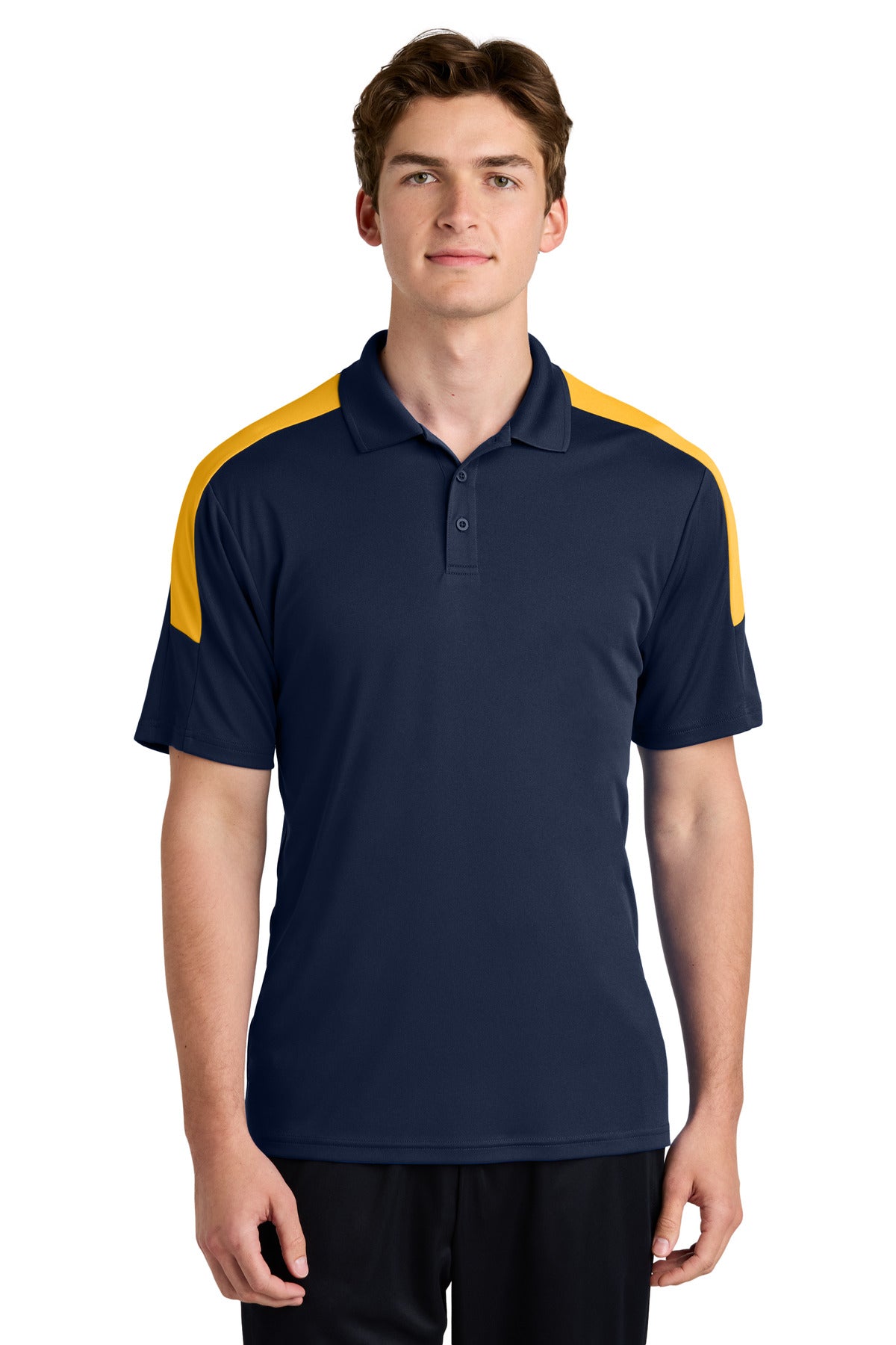 Sport-Tek Competitor United Polo ST104 - True Navy/ Gold