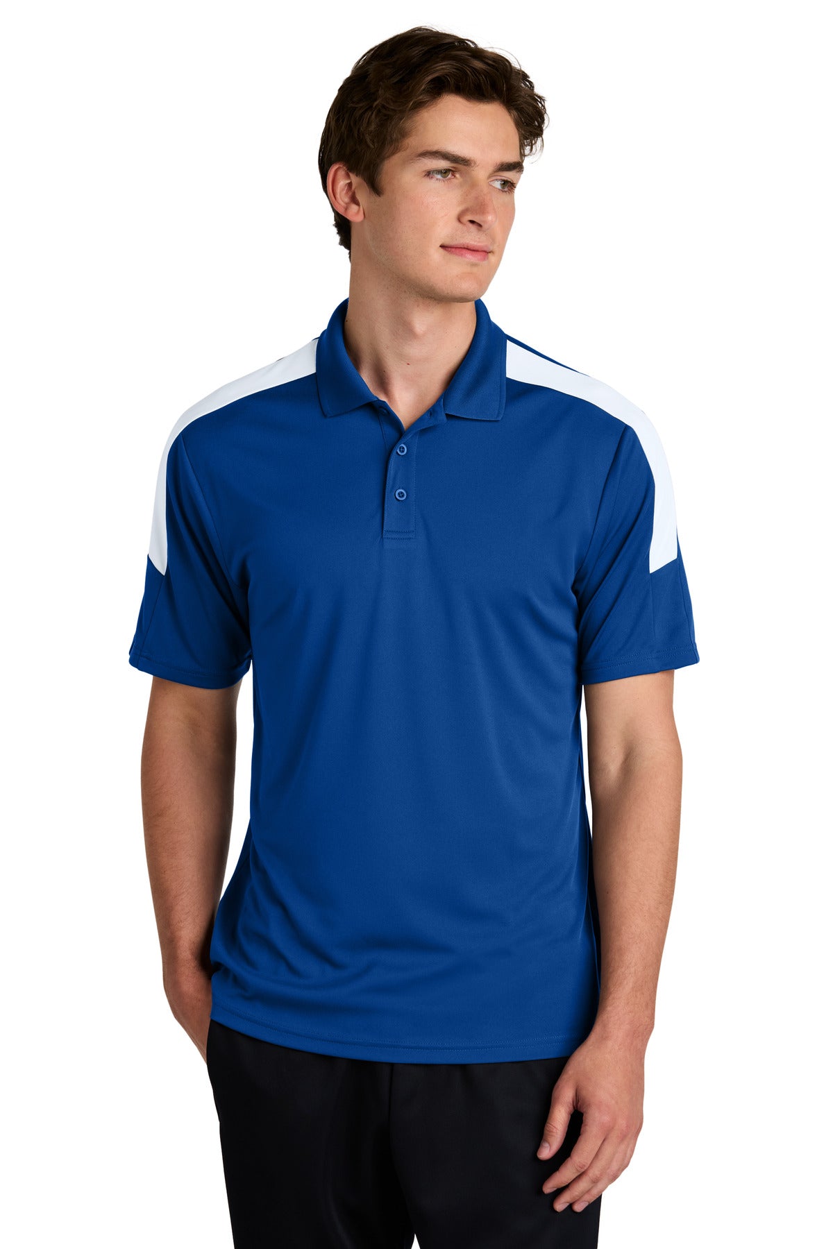 Sport-Tek Competitor United Polo ST104 - True Royal/ White