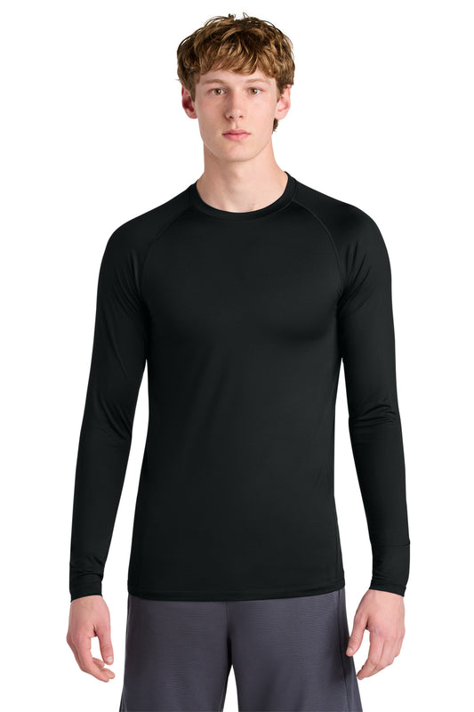 Sport-Tek PosiCharge Compression Long Sleeve Tee ST120LS - Black