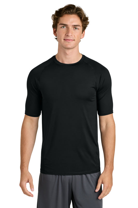 Sport-Tek PosiCharge Compression 1/2-Sleeve Tee ST120 - Black