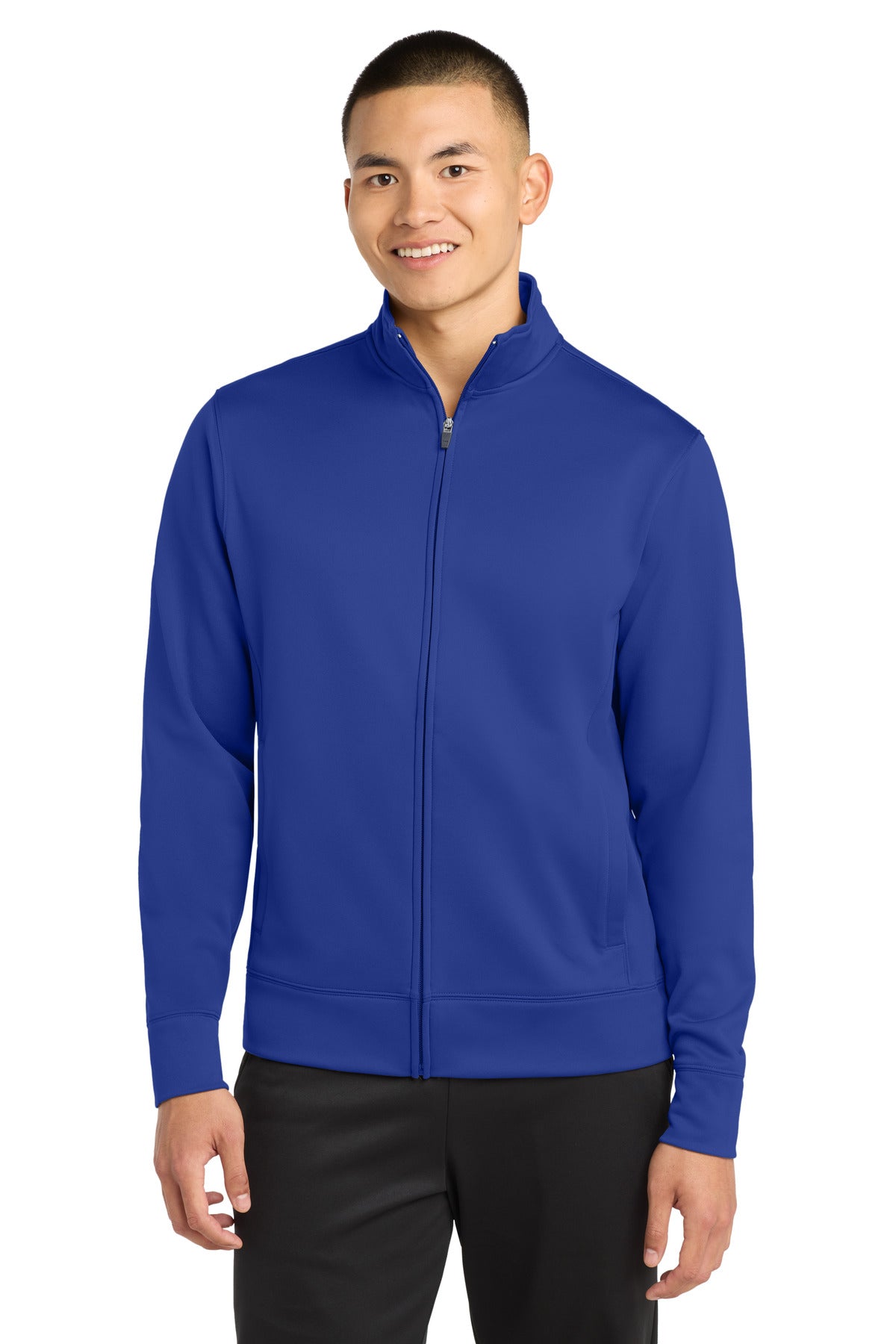 Sport-Tek Sport-Wick Fleece Full-Zip Jacket.  ST241 - True Royal